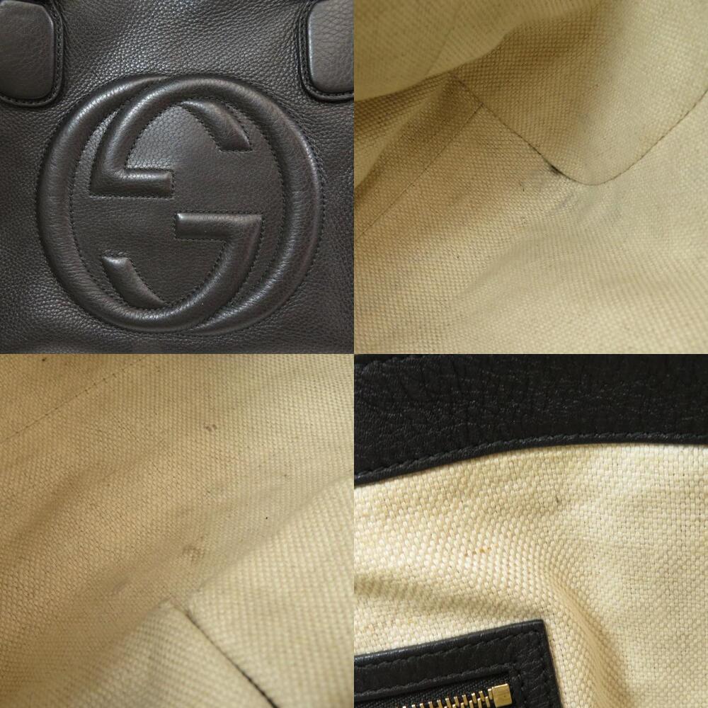 Gucci Soho Interlocking GG Tote Bag Leather - Picture 8 of 11